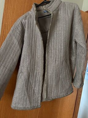 Democracy Metallic Taupe Jacket with Subtle Sheen